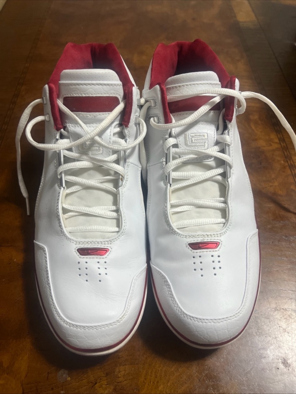 Air Zoom Generation White and Red Men's Basketball Sneakers (LeBron)